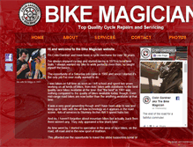 Tablet Screenshot of bikemagician.com